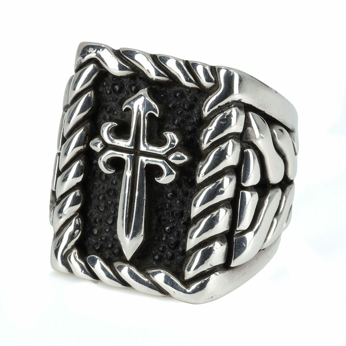 現品のみ】レザーズアンドトレジャーズ ロープエッジスクエアリング w