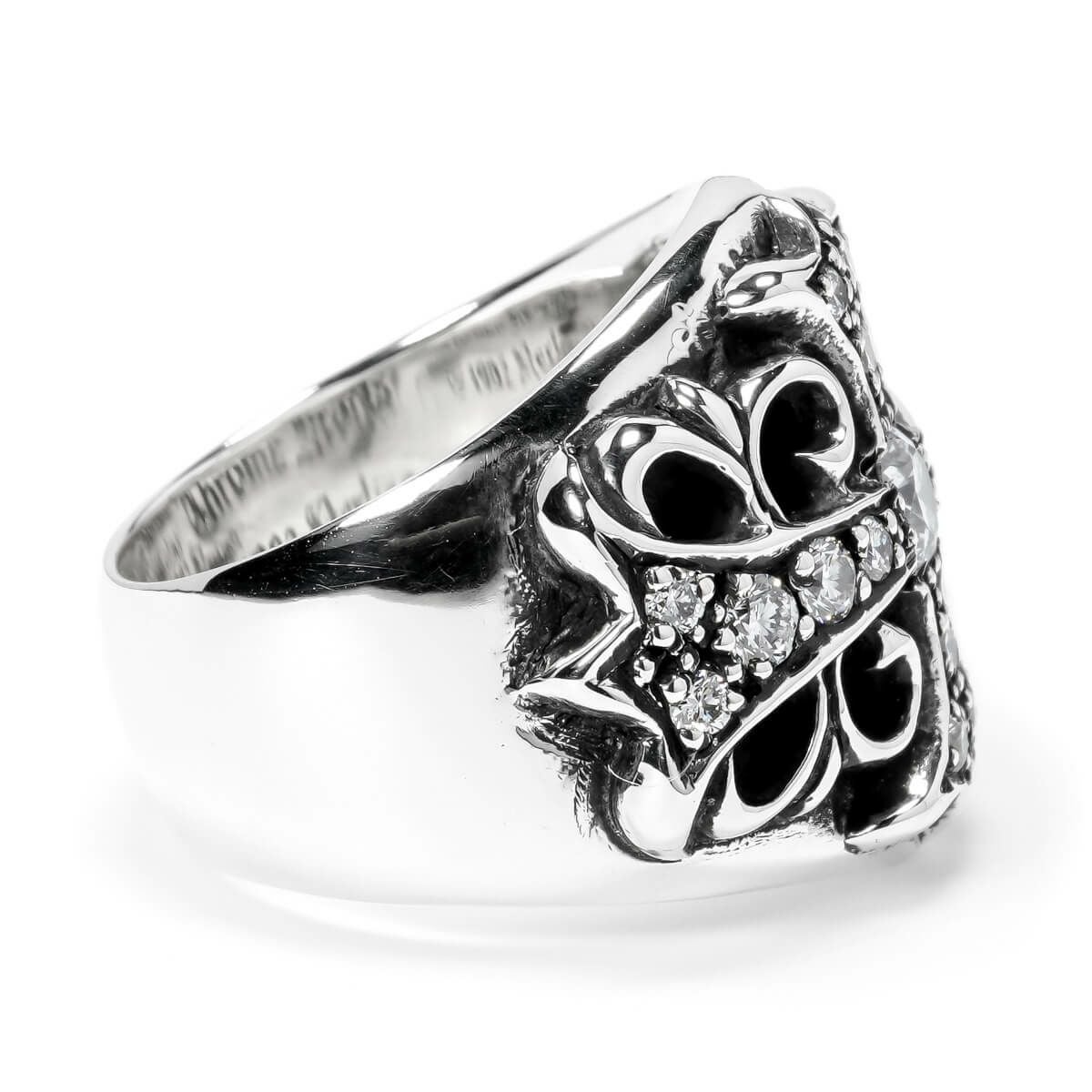 クロムハーツ キーパーリング w/ダイヤモンドパヴェ（CH仕様）/ US7.5