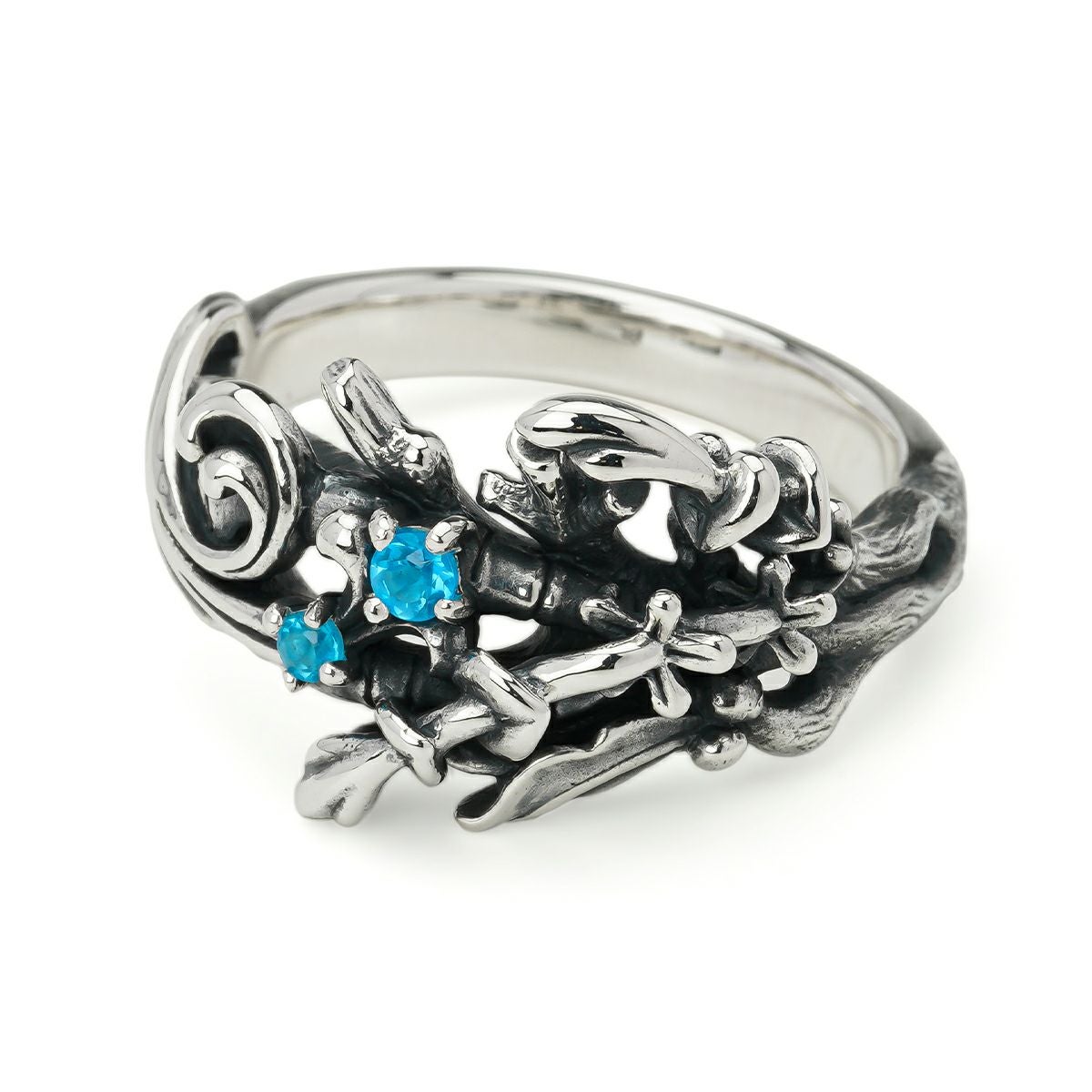 ブラッディマリー メガイラリング w/スカイブルートパーズ/ロンドン