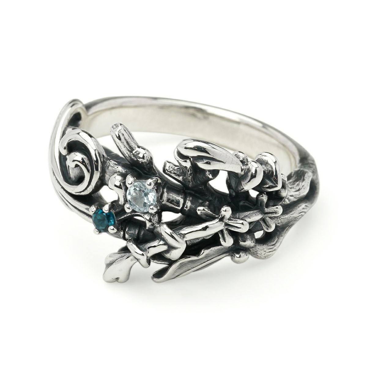 ブラッディマリー メガイラリング w/スカイブルートパーズ/ロンドン