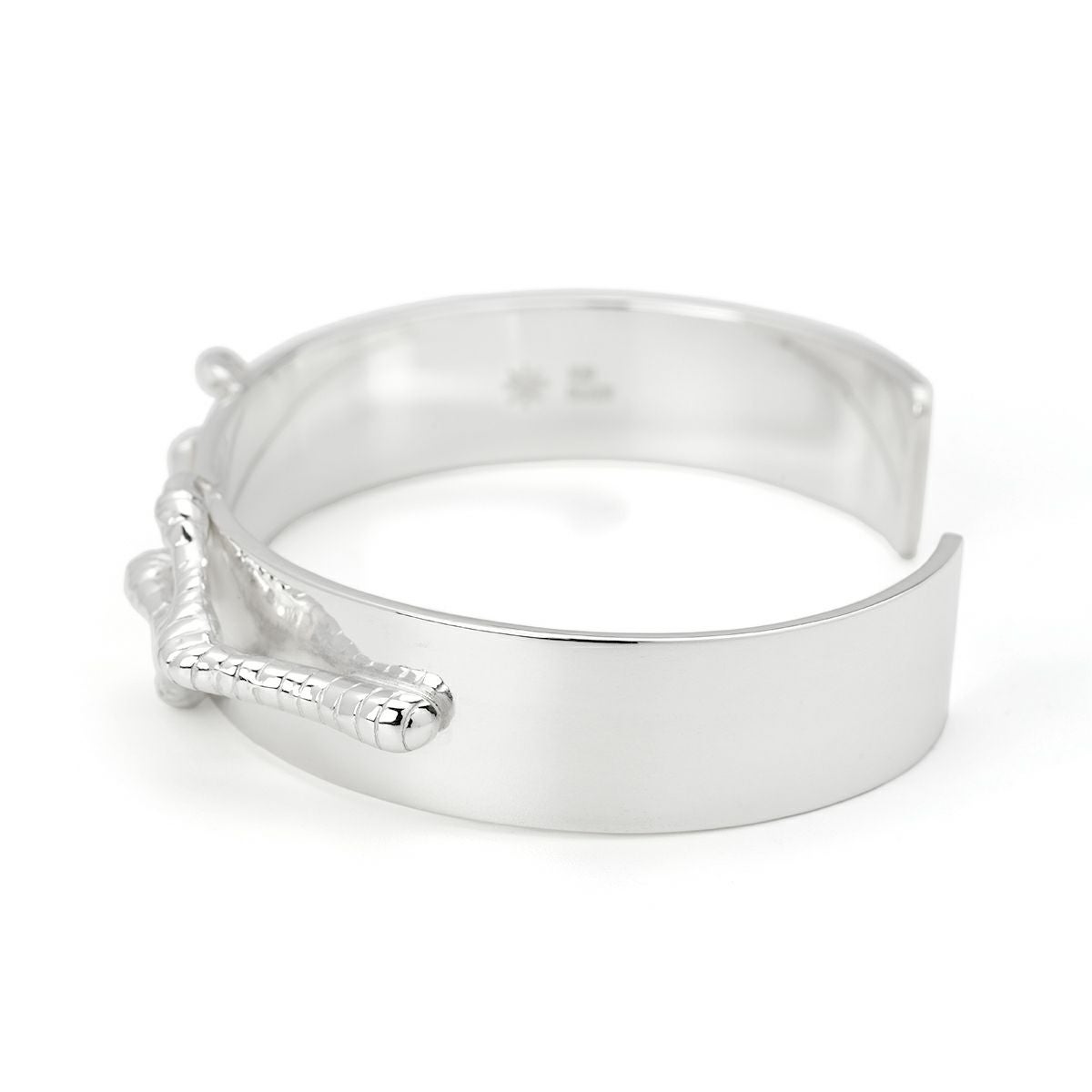 ゴッドサンズ 平打ち銀爪バングルK18メタル付き 12mm板 | ジュエリー