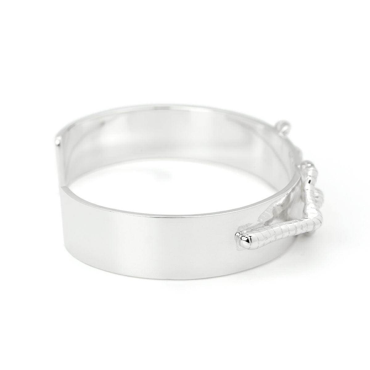 ゴッドサンズ 平打ち銀爪バングルK18メタル付き 12mm板 | ジュエリー