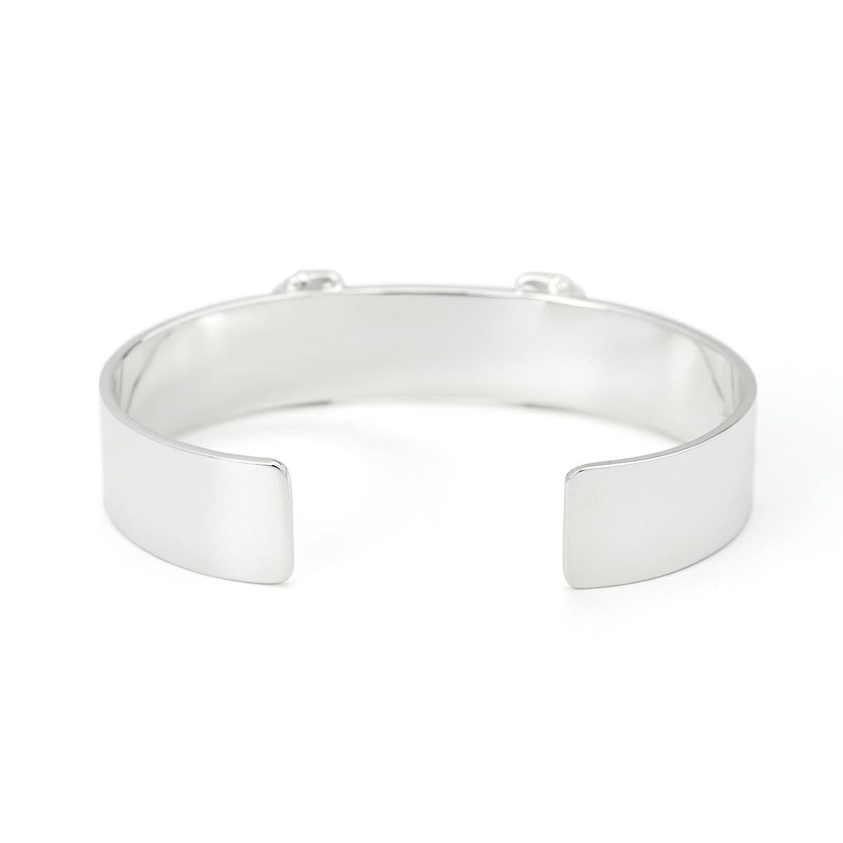 ゴッドサンズ 平打ち銀爪バングルK18メタル付き 12mm板 | ジュエリー