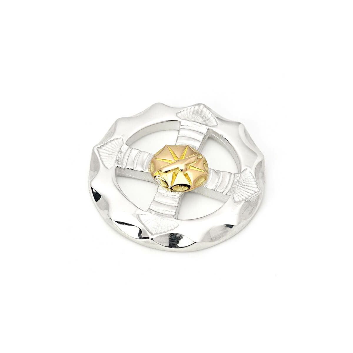 ゴッドサンズ 特大プレーンフェザーK18メタル付き（右向き）74mmタイプ