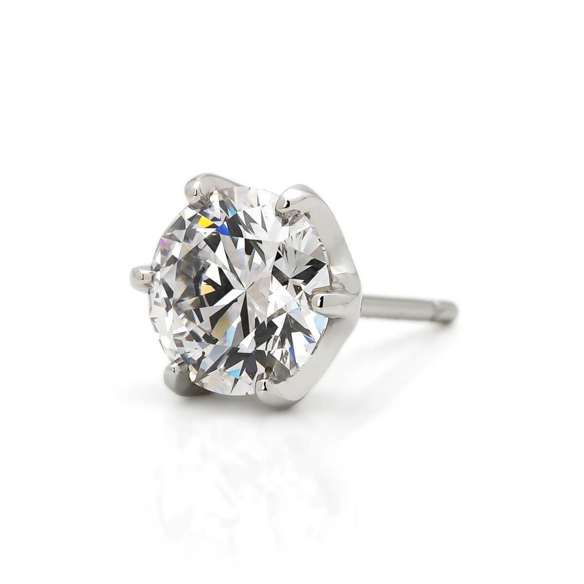 1.0ct×2（IGI鑑定書付）ラボグロウンダイヤモンド プラチナ ピアス（両