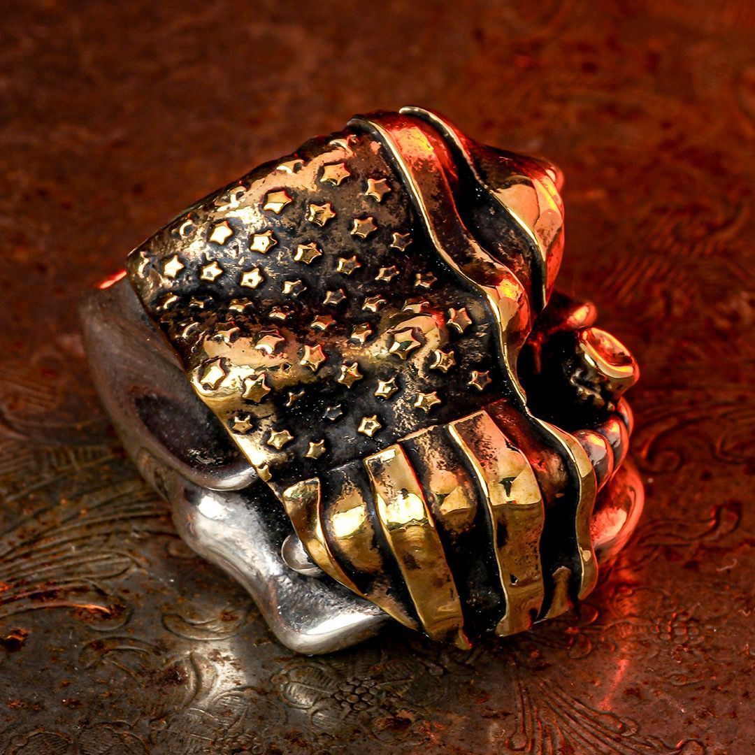 スターリンギア パンチャーニューブルーザーリング w/フラッグフェイス