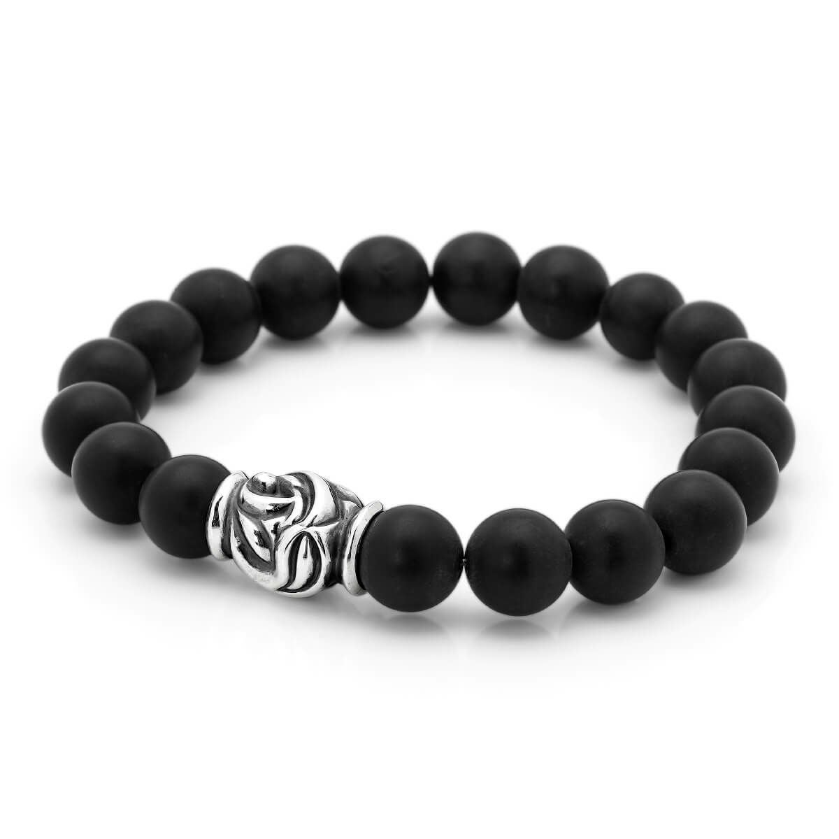ロンワンズ MFストーンブレスレット ホークビーズ w/ヘマタイト 10mm