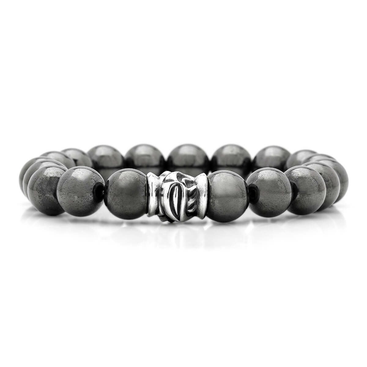 ロンワンズ MFストーンブレスレット ホークビーズ w/ヘマタイト 10mm