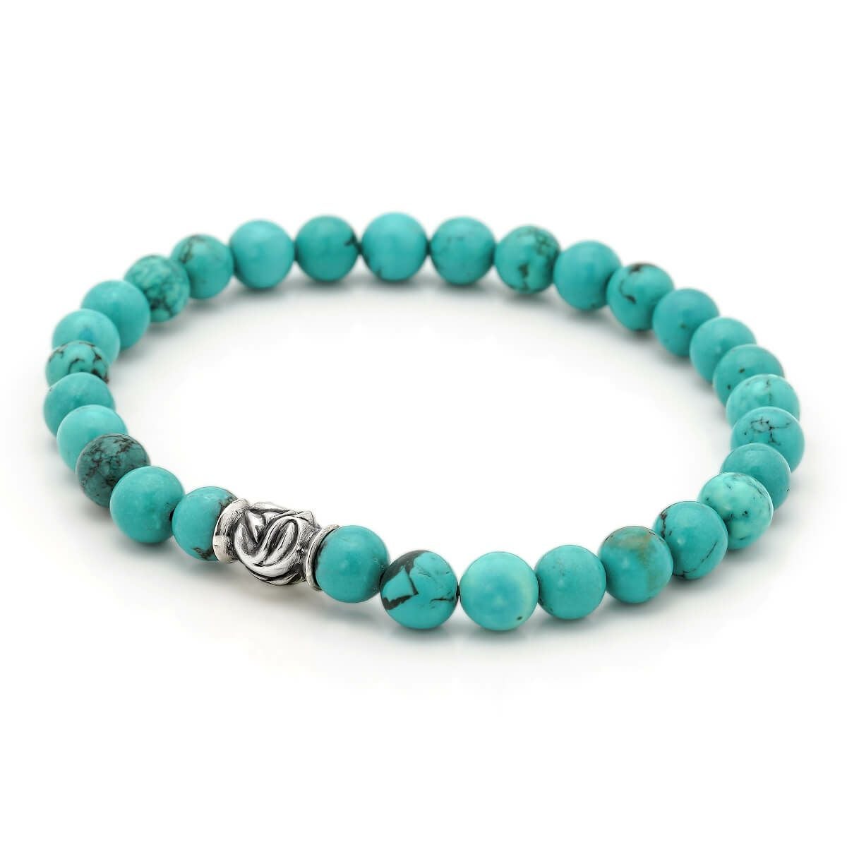 ロンワンズ MFストーンブレスレット イーグルビーズ w/ターコイズ 6mm