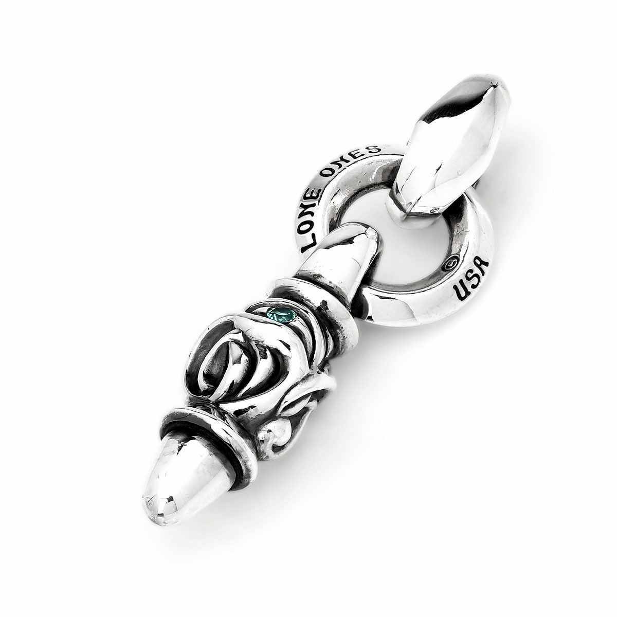 ロンワンズ イーグルペンダント w/ミディアムシルクリンク w/パライバ