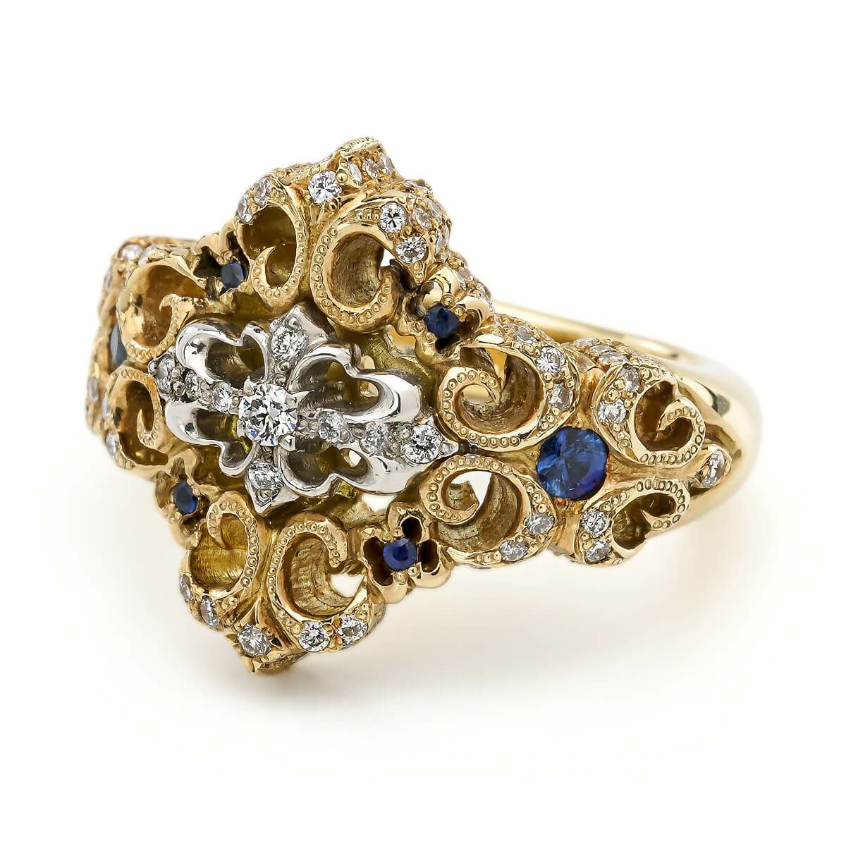 レザーズアンドトレジャーズ ノンスタイルリング w/K18 フレアデリー