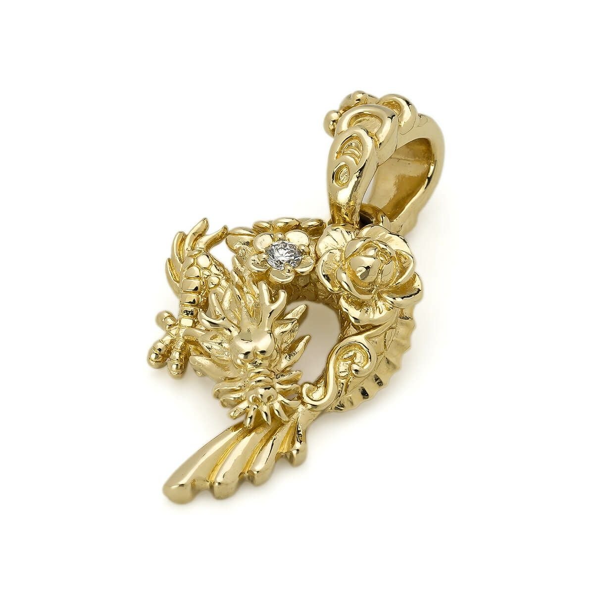 ブラッディマリー K18ミニシルフィードペンダントw/ダイヤモンド