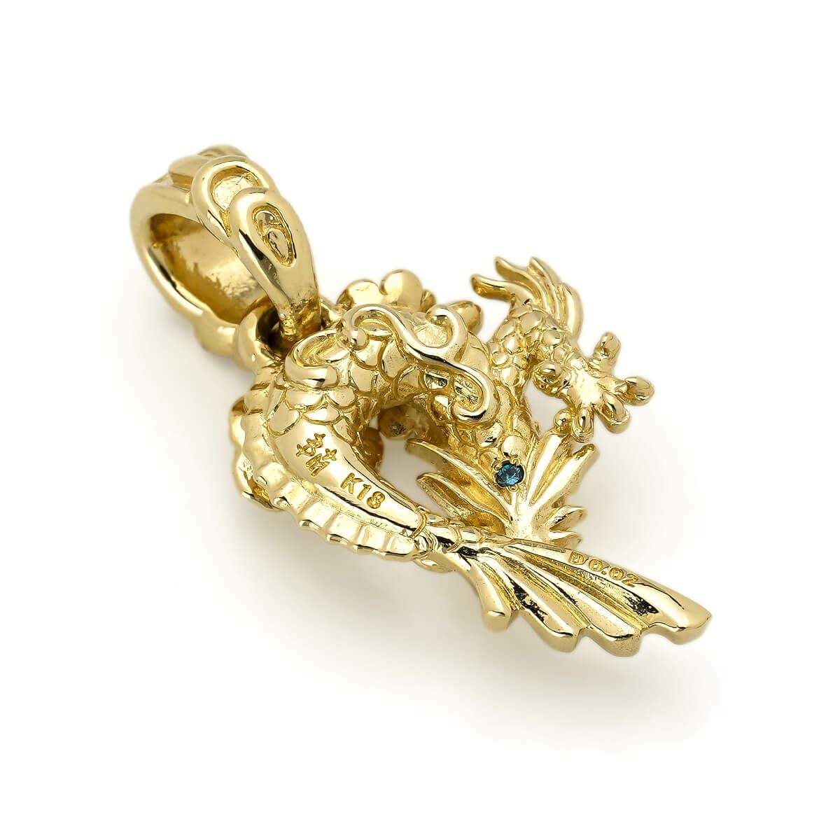 ブラッディマリー K18ミニシルフィードペンダントw/ダイヤモンド