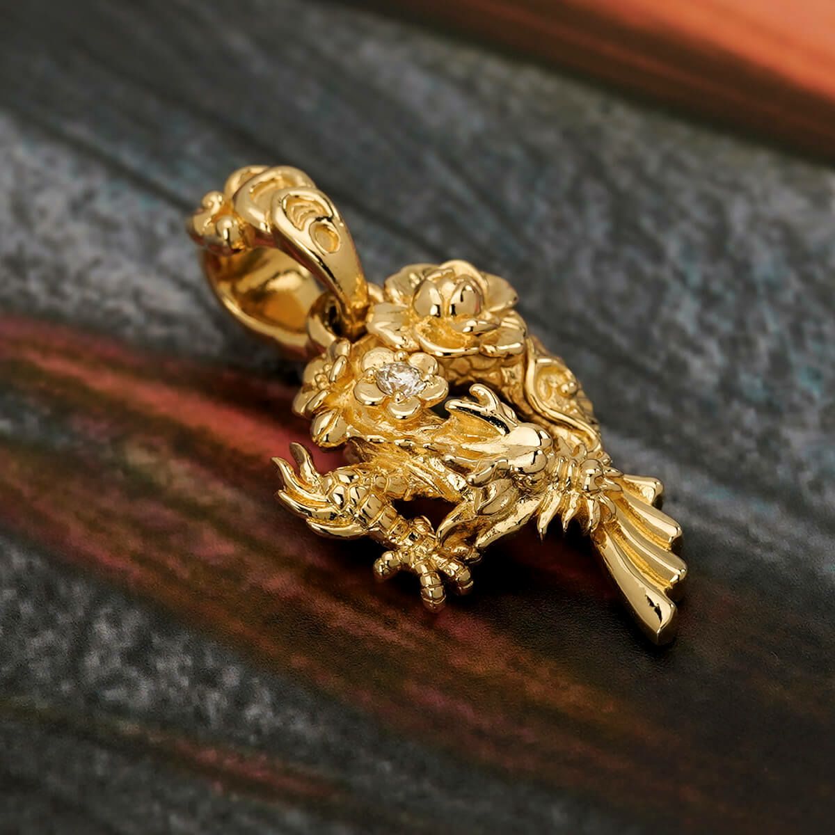 ブラッディマリー K18ミニシルフィードペンダントw/ダイヤモンド