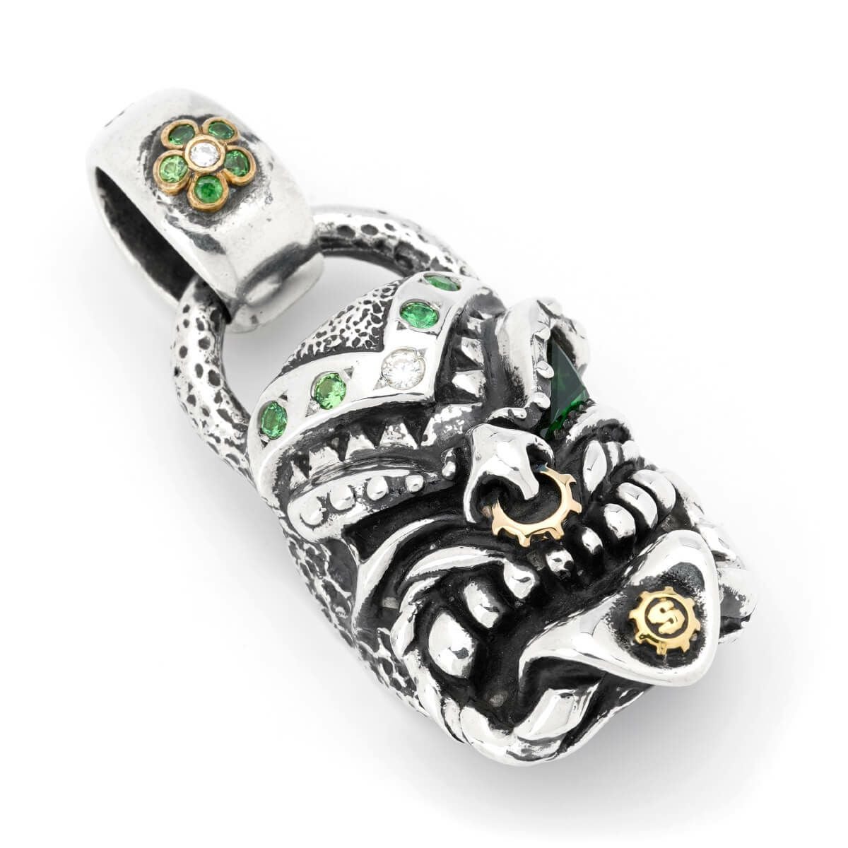 スターリンギア パンチャーニューマオリフェイスペンダント w/22k