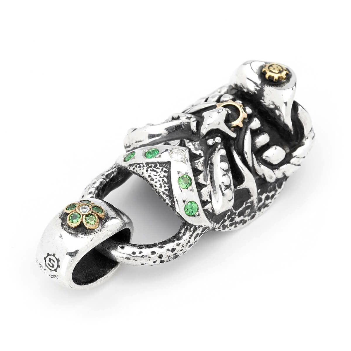 スターリンギア パンチャーニューマオリフェイスペンダント w/22k