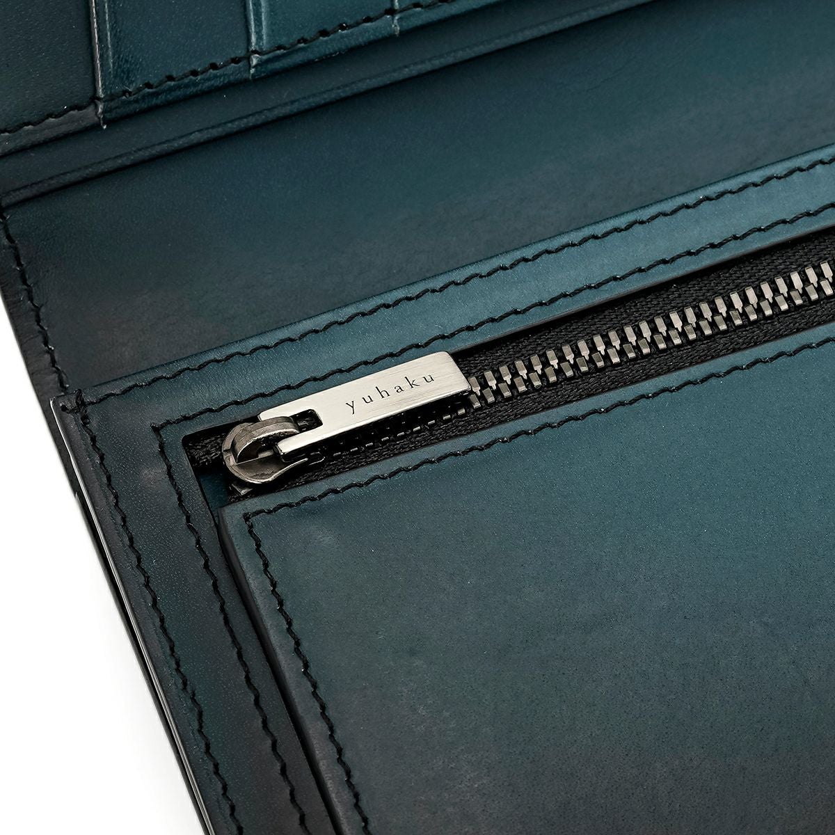 ユハク 長財布 束入れ ターコイズブルー | ジュエリーコネクション