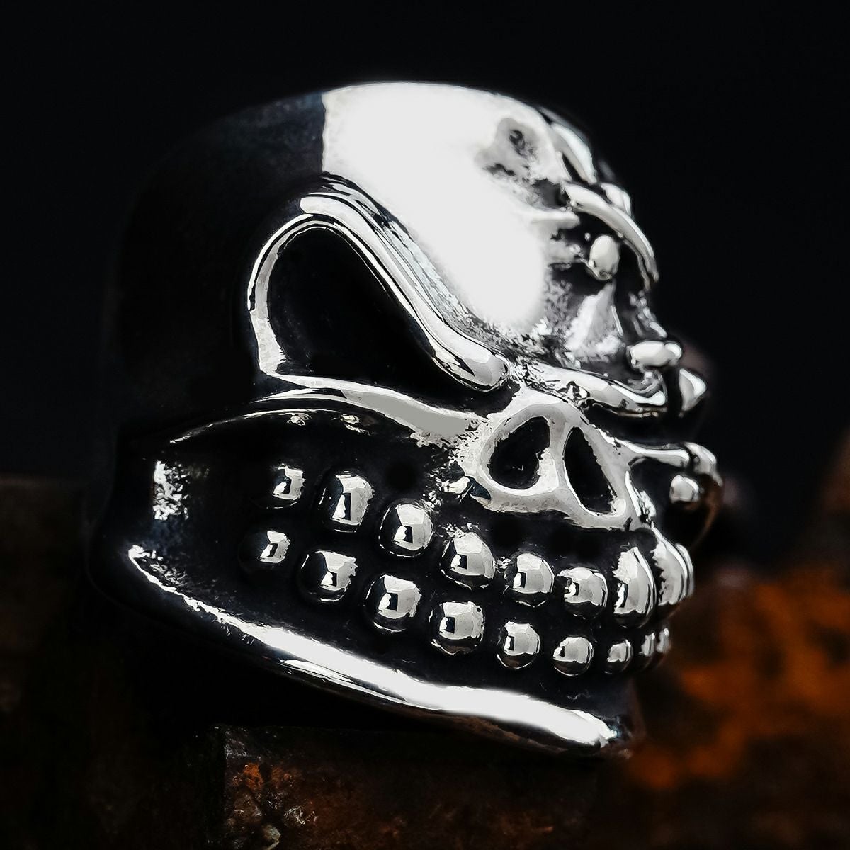 スターリンギア ニュースカルマーブルペンダント w/スカル/アメリカン