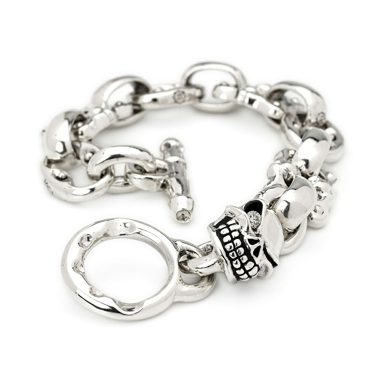 スターリンギア フェイシングスカルリンク/プレーンリンクブレスレット