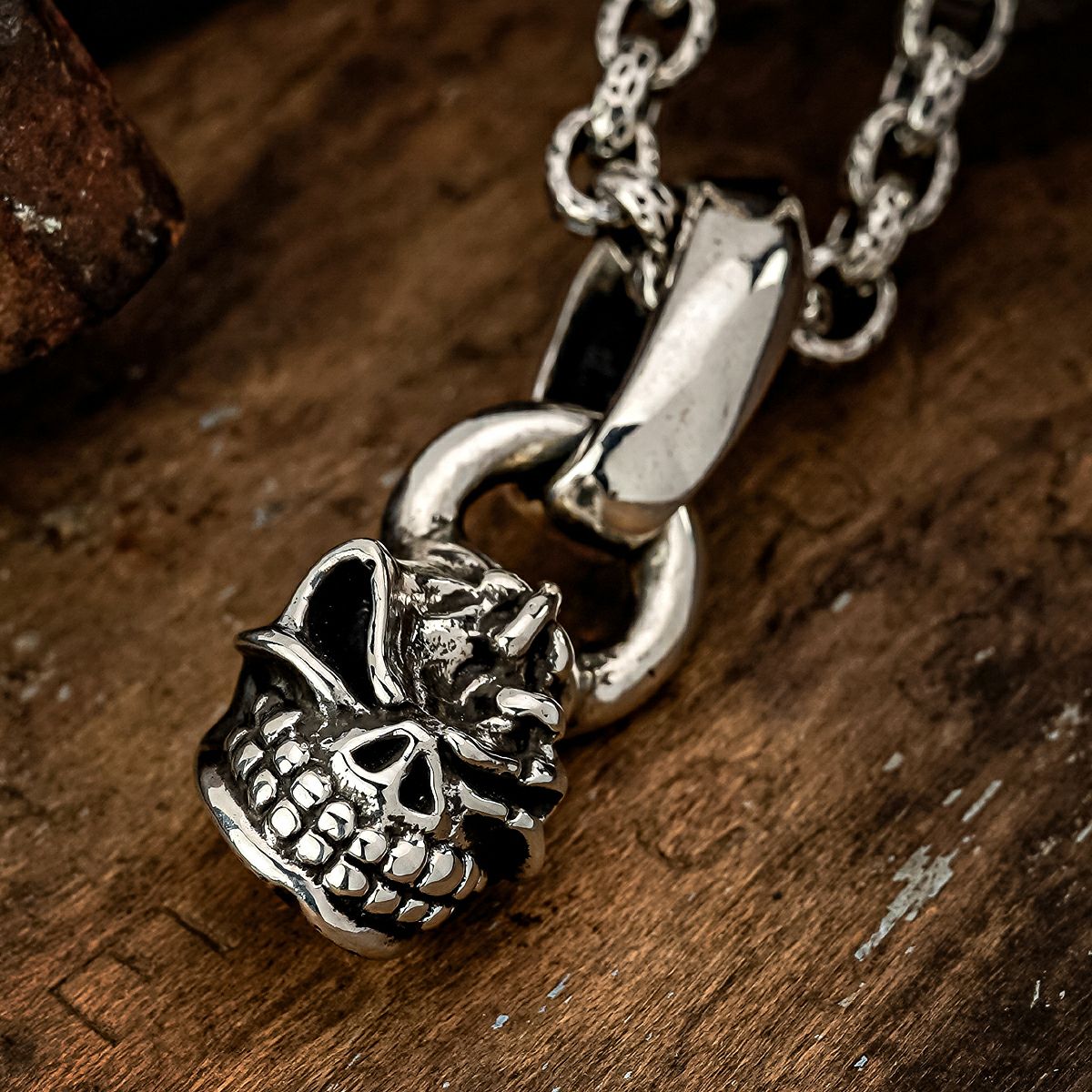 スターリンギア マイクロスカルペンダント w/ステッチーズ （トップ