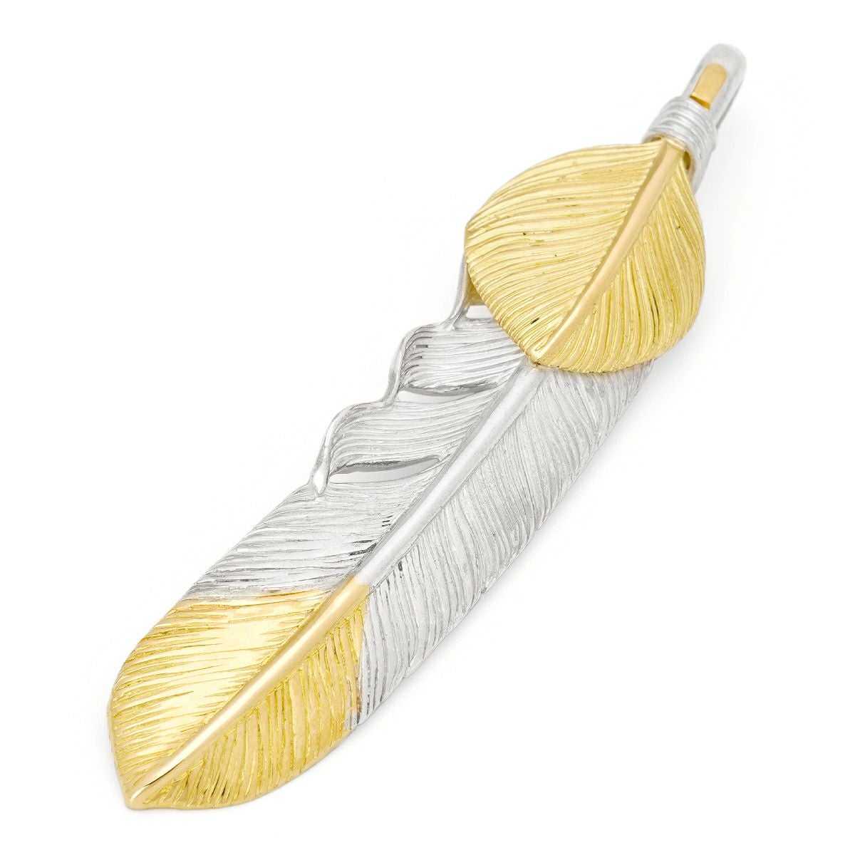 ゴッドサンズ 特大プレーンフェザーK18メタル付き（右向き）74mmタイプ