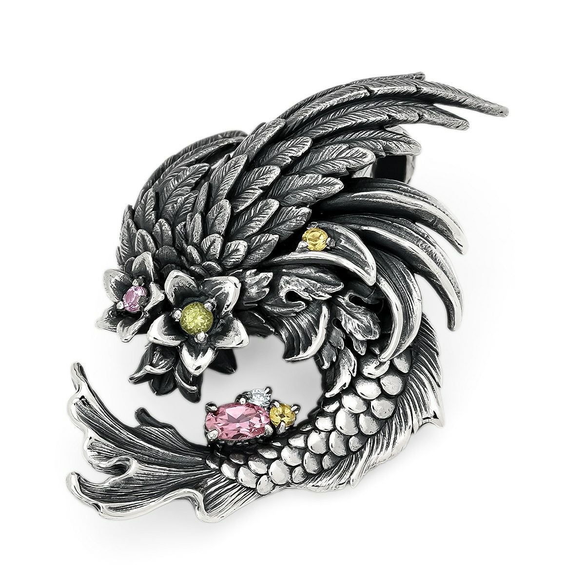 ブラッディマリー 四神 白虎ペンダント w/ホワイトトパーズ/クォーツ