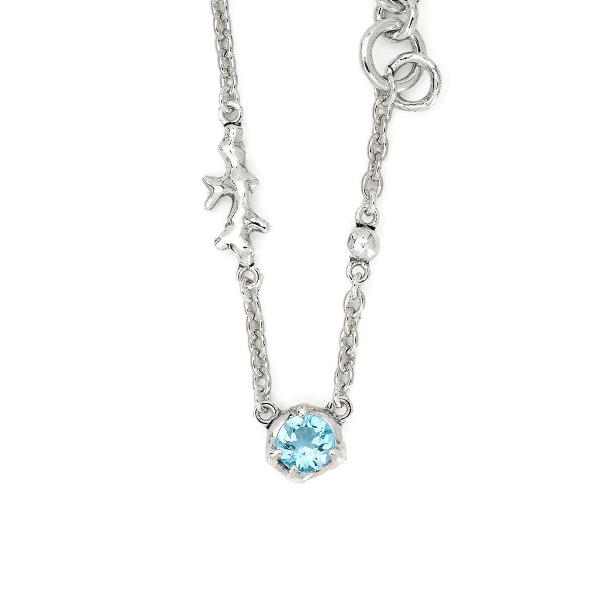 ブラッディマリー 四神 白虎ペンダント w/ホワイトトパーズ/クォーツ