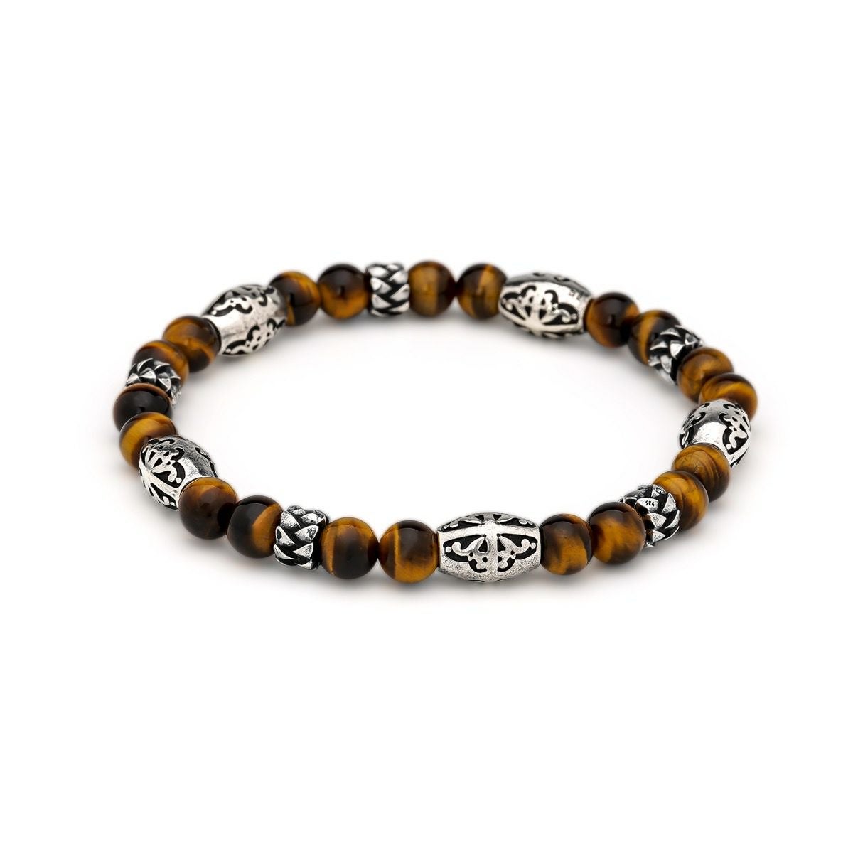 レザーズアンドトレジャーズ 8mmマットオニキスビーズブレスレット/B