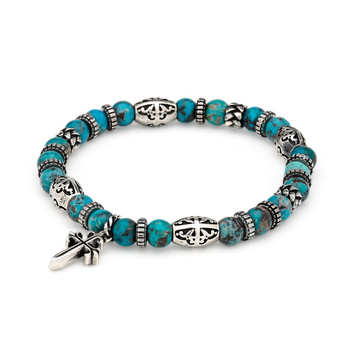 レザーズアンドトレジャーズ 6mmターコイズビーズブレスレット/Cタイプ