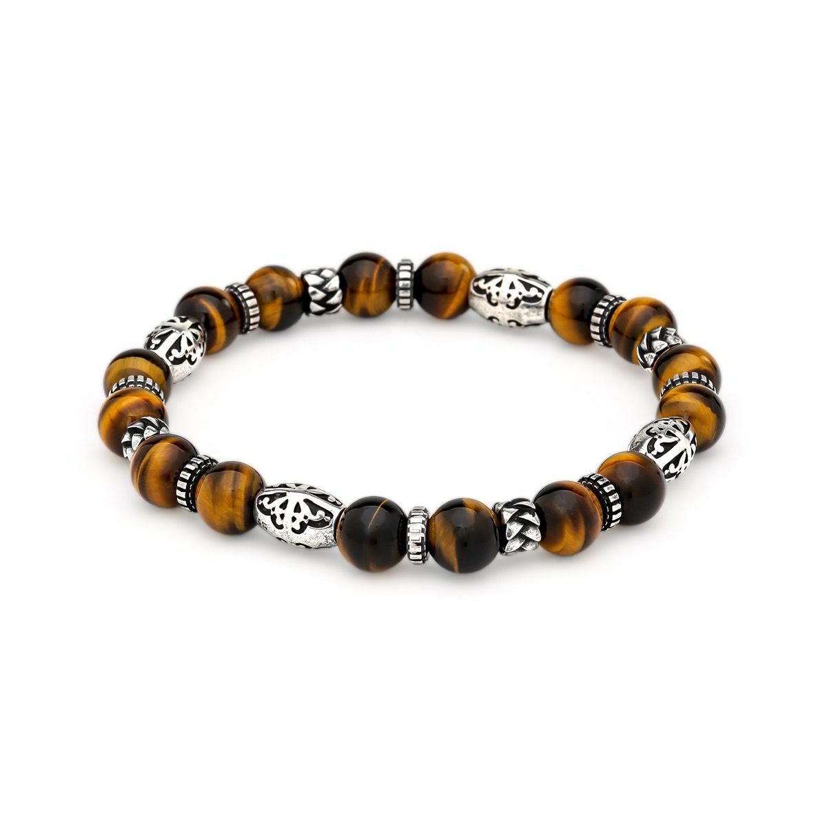 レザーズアンドトレジャーズ 8mmマットオニキスビーズブレスレット/B