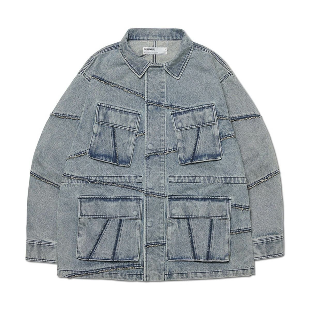 ノーマニュアル R.C デニム BDU ジャケット - ウォッシュド ブルー（M
