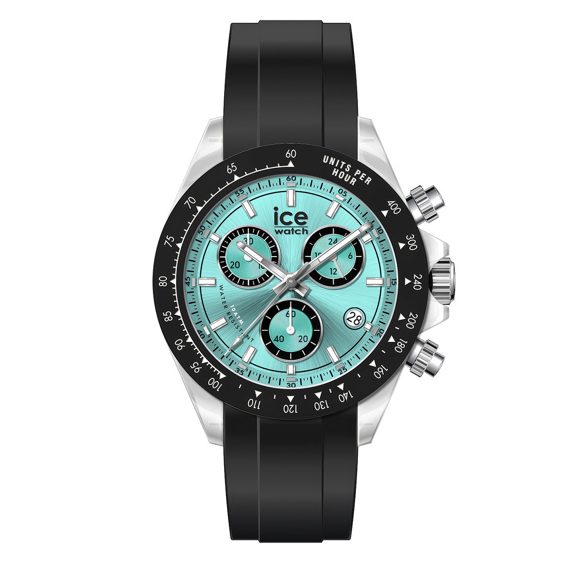 ハニーフラット様 アイスクォーツ アイスウォッチ BEWATCH-CHRONO - ビウォッチクロノ - クリアブラック