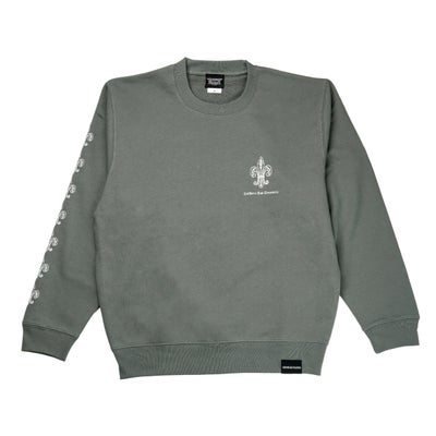 LT スウェット/ フレアデリー （ストーングリーン/ホワイト/10.0oz）