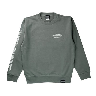 LT スウェット/ LTカレッジロゴ （ストーングリーン/ホワイト/10.0oz）