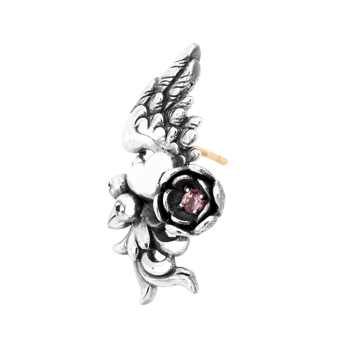 ROSEブラッディマリーSK クリスタル厶ピアス ブラッディマリー ノウェムピアス w/ピンクトルマリン | ジュエリー