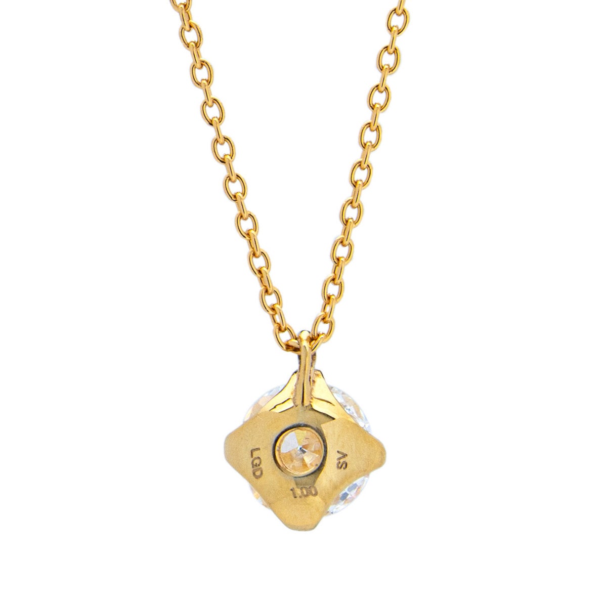 ルメ 1.0ct（IGI鑑定書付）ラボグロウンダイヤモンド シルバー（K18
