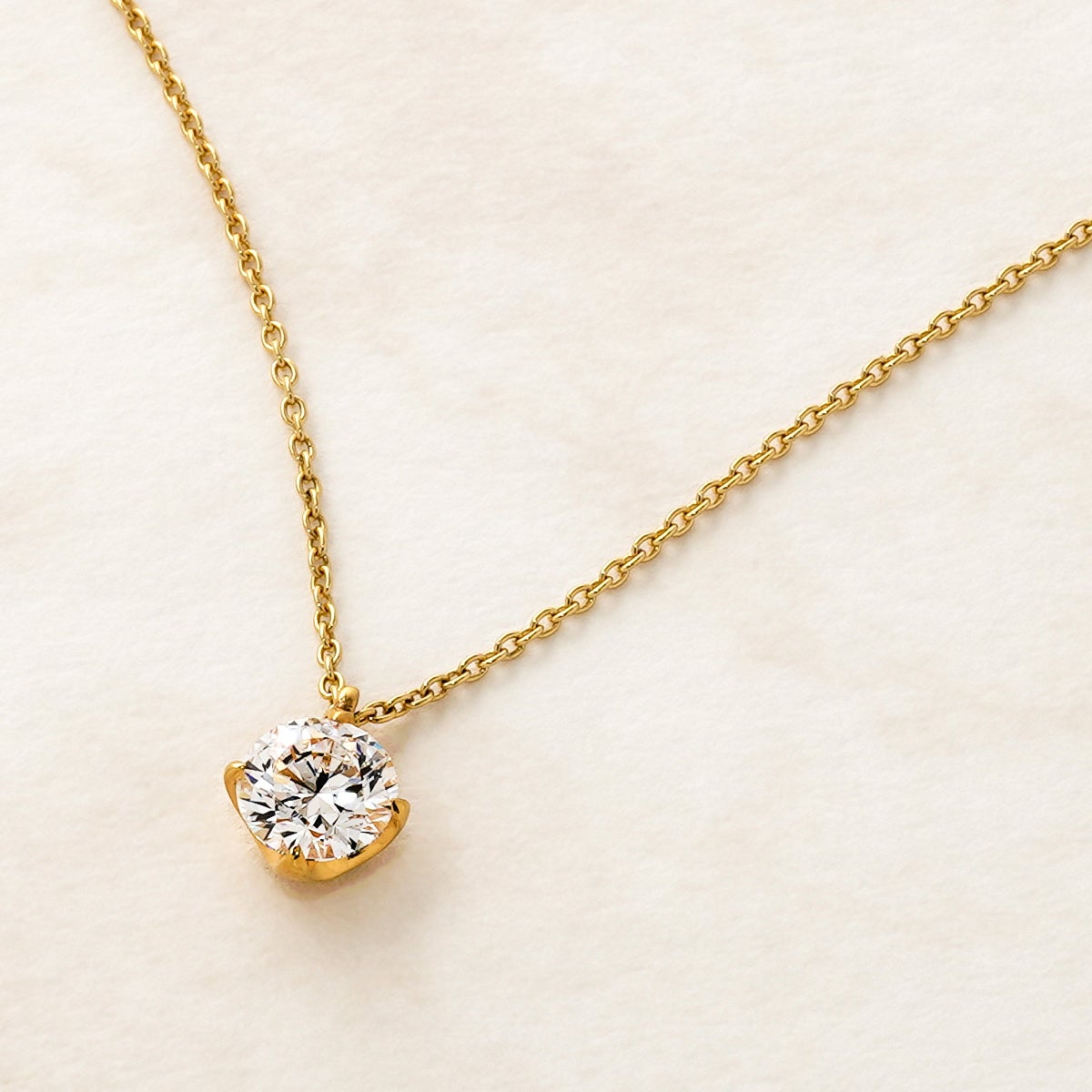 ルメ 1.0ct（IGI鑑定書付）ラボグロウンダイヤモンド シルバー（K18